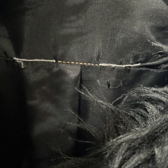 Vintage Persian Lamb Coat (Possibly Faux) with Faux Fur Collar Black Size Unknow - Picture 9 of 16